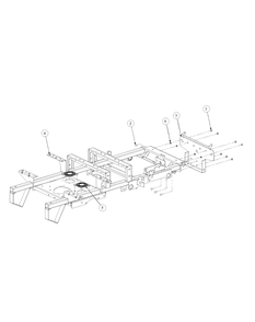 Frame Assembly Diagram and Parts List for M50-KHS 53AB5BBP750-23HP-OHV Cub Cadet Lawn Tractor